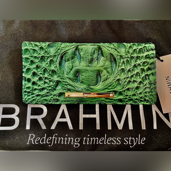 🐊PARAKEET MELBOURNE Brahmin ADY Wallet NWT - Picture 7 of 7